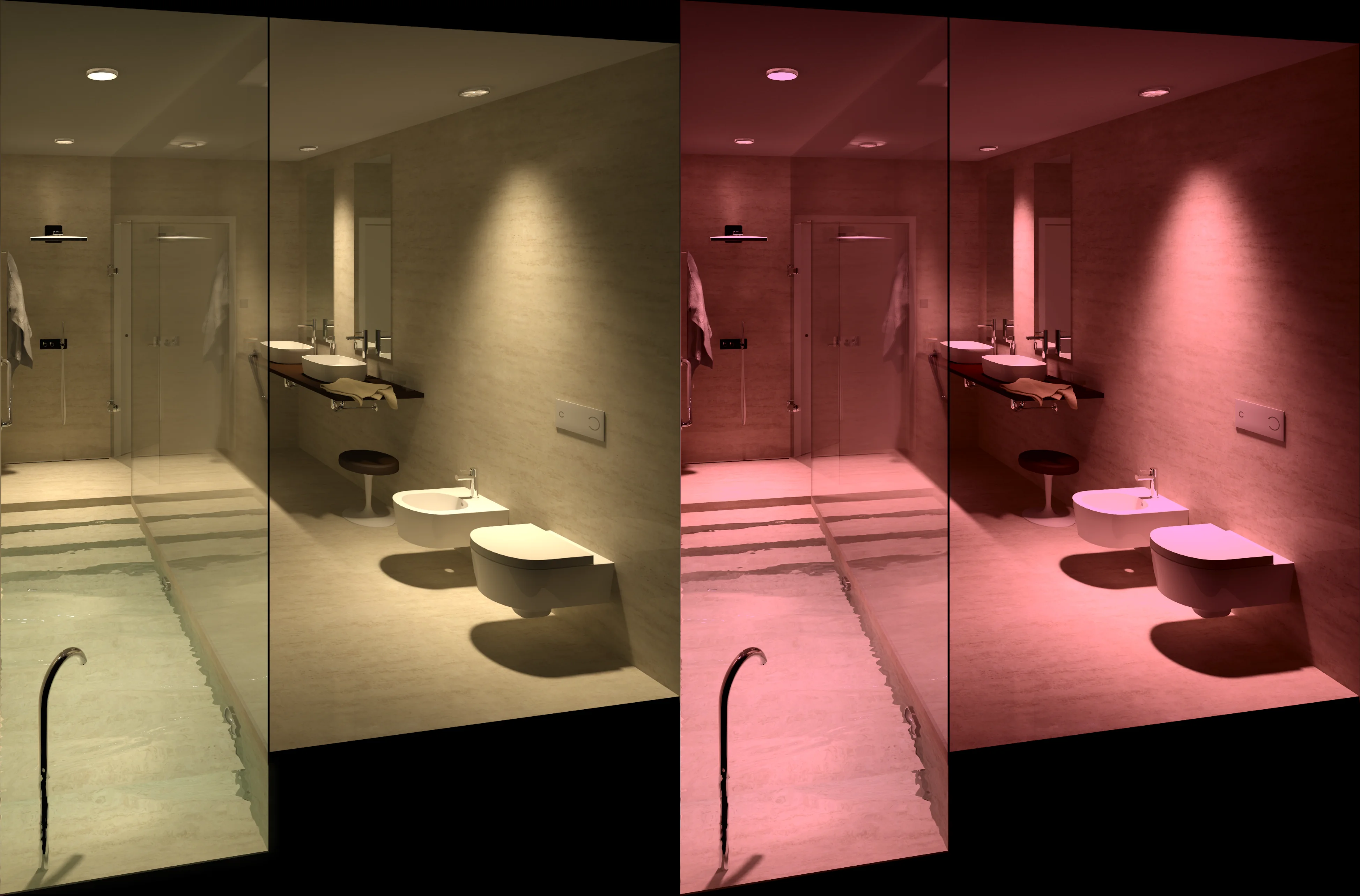 BAGNO SCOTTO, CROMOTERAPIA